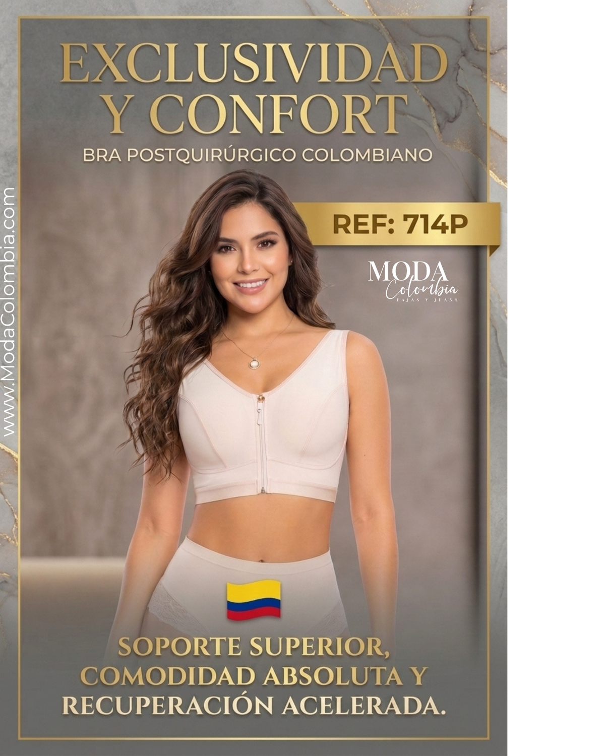 Colombian High-Compression Post-Surgical Daily Bra 714P